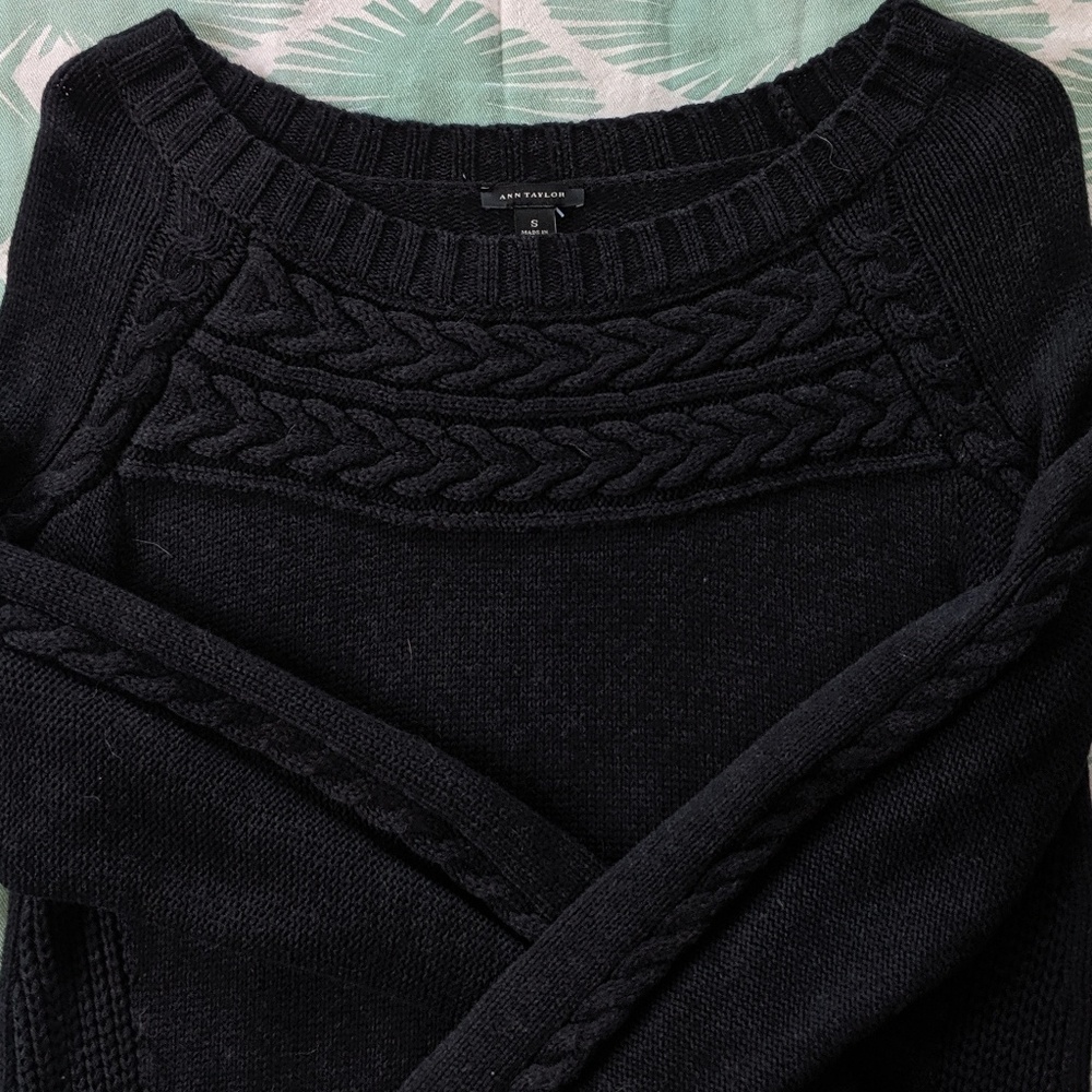 Ann Taylor Black Knit Dress
